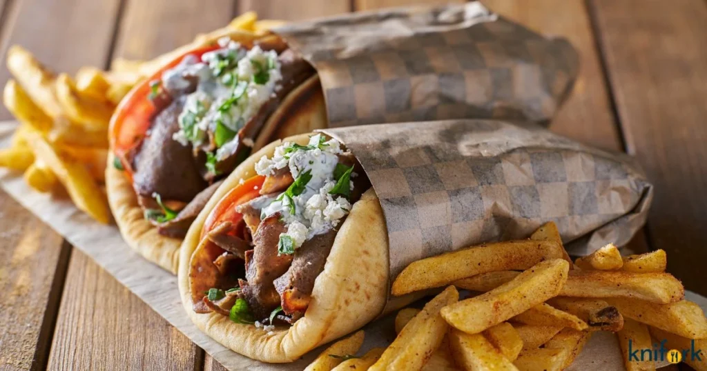 Chicken Shawarma wrapped in pita bread