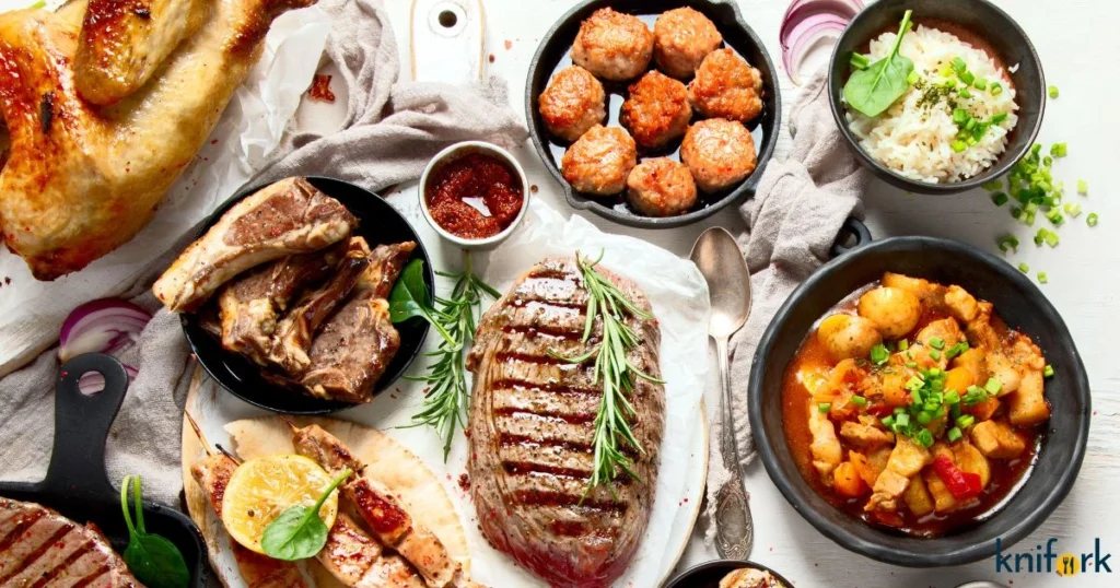 thin-sliced chicken dishes, showcasing variety